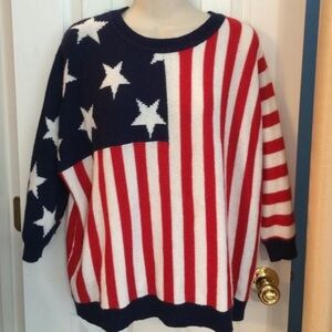 Forever 21 american flag sweater- size small